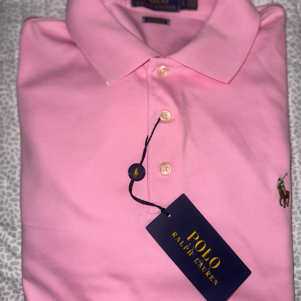 Polo by Ralph Lauren Pink Polo Shirt Classic Knit